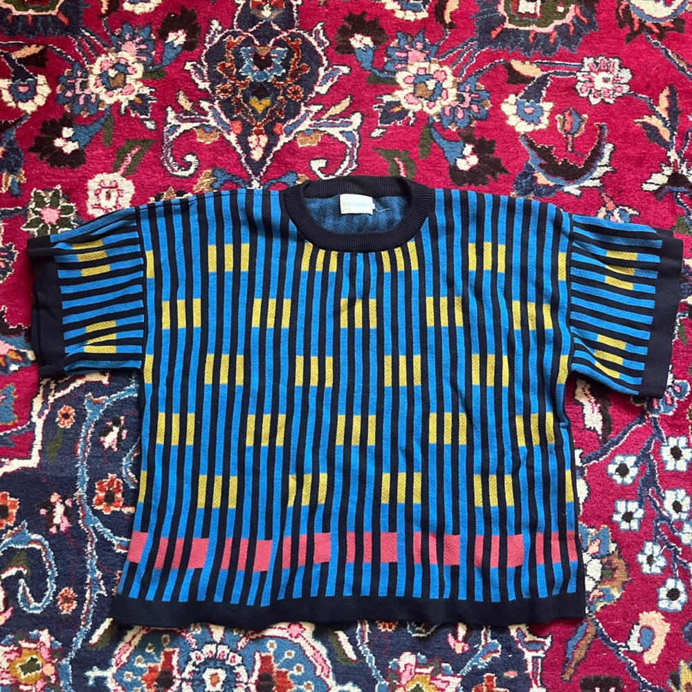 Endery Bauhaus Short Sleeve Knit Tee, M/L